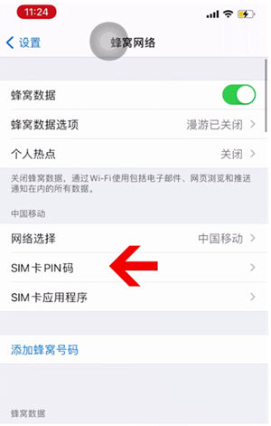 北屯苹果14维修网分享如何给iPhone14的SIM卡设置密码 