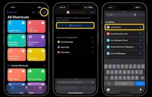 北屯苹果14锁屏维修店分享iPhone14升级iOS16.4后如何创建锁屏快捷方式 