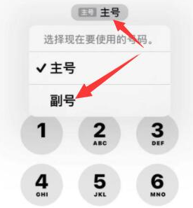 北屯苹果14维修店分享iPhone 14 Pro Max使用副卡打电话的方法 